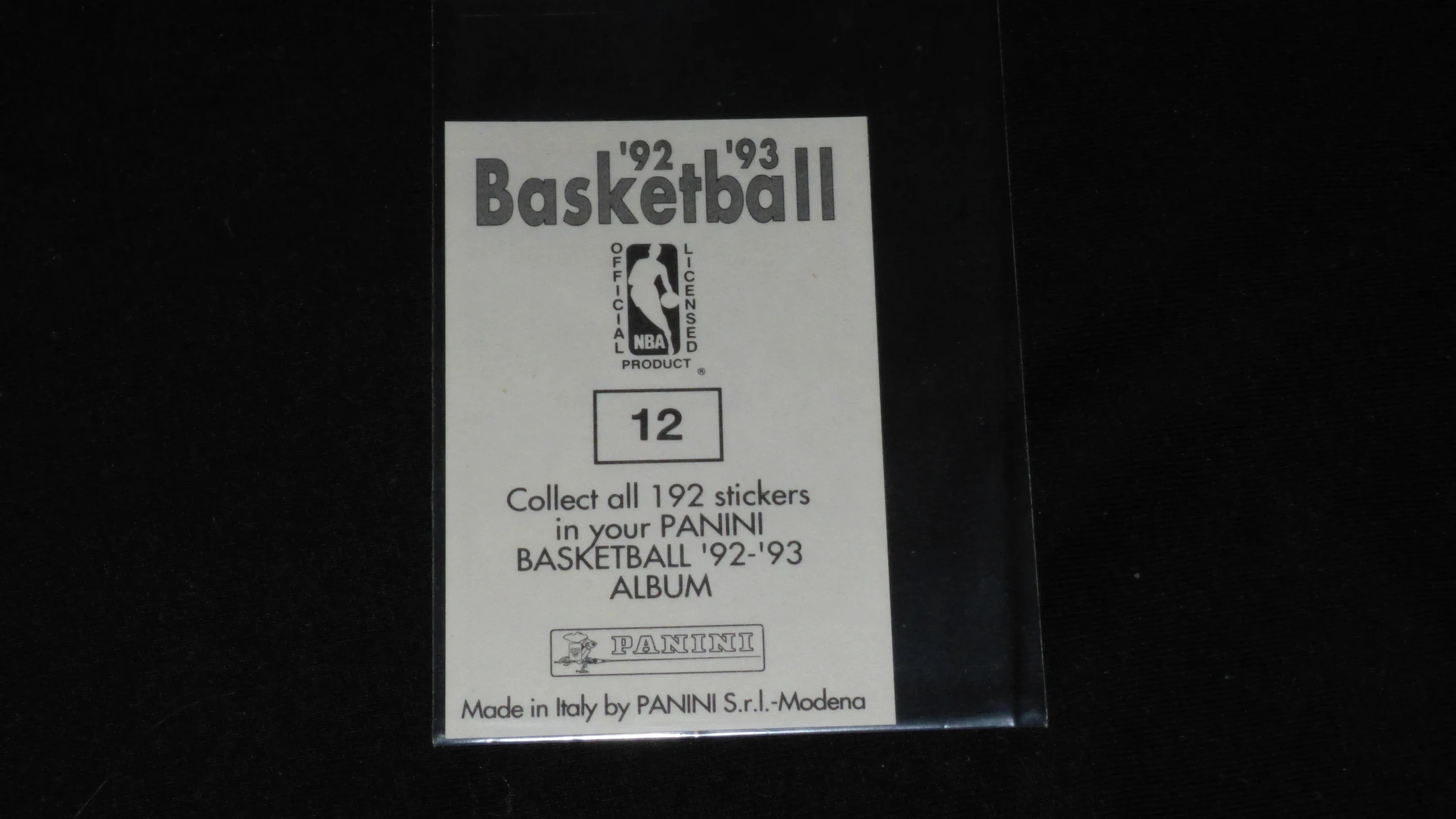 1992-93 Panini Basketball #12 Michael Jordan | NEUF. – photo 2